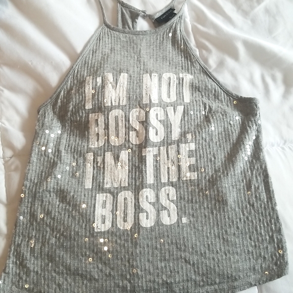 Rue 21 Open Shoulder Sequin Tank - Picture 2 of 4